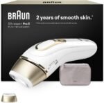 Braun Smart IPL Geräte Haarentfernung Silk·expert Pro 5 — Professionelle Dauerhafte und Schmerzfreie Laser Haarentfernung für Zuhause, Designed in Germany — Inkl. Etui, 1 Aufsatz — PL5100, Weiß/Gold