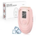 Haarlosy IPL Geräte Haarentfernung mit Kühlfunktion, 999,900 Lichtimpulse, 5 Energiestufen Schmerzfreie IPL Haarentfernung Laser Hair Removal für Frauen, Männer, Intimbereich, Körper und Beine - Rose