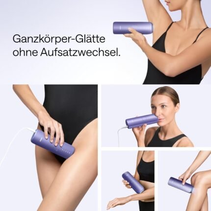 Ulike Air 3 IPL Geräte Haarentfernung für Gesicht und Körper zu Hause, Alternative zur Laserhaarentfernung, mit Saphir-Eiskühlsystem für schmerzfreie langanhaltende Ergebnisse, Lila
