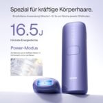 Ulike Air 3 IPL Geräte Haarentfernung für Gesicht und Körper zu Hause, Alternative zur Laserhaarentfernung, mit Saphir-Eiskühlsystem für schmerzfreie langanhaltende Ergebnisse, Lila