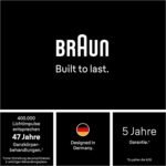 Braun Smart IPL Geräte Haarentfernung Silk·expert Pro 5 — Professionelle Dauerhafte und Schmerzfreie Laser Haarentfernung für Zuhause, Designed in Germany — Inkl. Etui, 1 Aufsatz — PL5100, Weiß/Gold