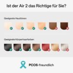 Ulike Air 2 IPL Geräte Haarentfernung für Damen und Herren mit Eiskühltechnik, nahezu schmerzfreie Ergebnisse, Sichere Alternative zur Laser Haarenentfernung, für Körper und Gesicht