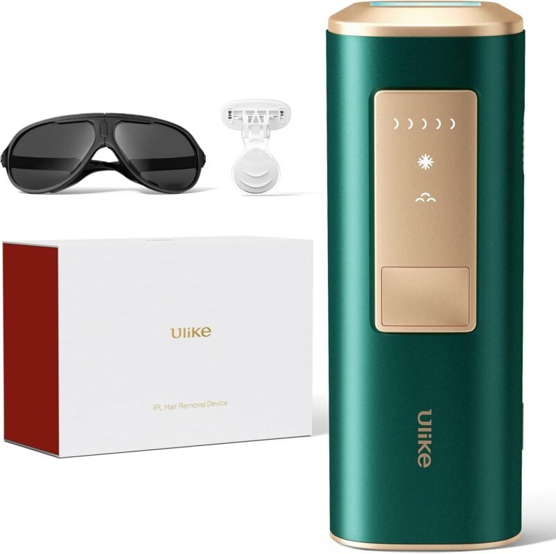 Ulike Air 2 IPL Geräte Haarentfernung für Damen und Herren mit Eiskühltechnik, nahezu schmerzfreie Ergebnisse, Sichere Alternative zur Laser Haarenentfernung, für Körper und Gesicht