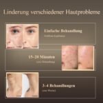 MEGELIN Led Rotlichttherapie Gesicht & Hals Maske, 7 Farben Led Lichttherapie Gesichtsmaske, Infrarot-Rotlicht-Therapie-Maske