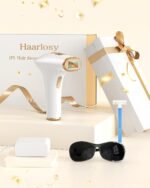 Haarlosy IPL Geräte Haarentfernung Laser - Schmerzfreie Haarentfernungsgerät mit 3 Erweiterte Funktionen HR/SC/RA, 9 Stufen, 999,900 Blitzen zu Hause für Frauen, Männer, Achseln, Bikini, Beine, Körper