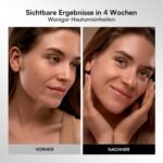 Rotlicht-Therapiemaske für Gesicht und Hals – 4 Lichtmodi mit 850 nm NIR, roter, gelber und blauer LED-Lichttherapie, wiederaufladbare LED-Gesichtsmaske mit 2600 mAh für Anti-Aging, Hautstraffung