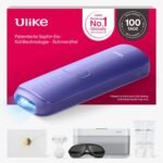 Ulike Air 3 Deluxe IPL Geräte Haarentfernung für Gesicht und Körper zu Hause, Alternative zur Laserhaarentfernung, Saphir-Eiskühl für dauerhafte haarentfernung, mit UV-Sterilisator & Aloe Gel, Lila