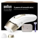 Braun Smart IPL Geräte Haarentfernung Silk·expert Pro 5 — Professionelle Dauerhafte und Schmerzfreie Laser Haarentfernung für Zuhause, Designed in Germany — Inkl. Etui, 1 Aufsatz — PL5100, Weiß/Gold