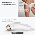 Braun Smart IPL Geräte Haarentfernung Silk·expert Pro 5 — Professionelle Dauerhafte und Schmerzfreie Laser Haarentfernung für Zuhause, Designed in Germany — Inkl. Etui, 1 Aufsatz — PL5100, Weiß/Gold