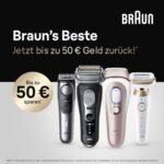 Braun Smart IPL Geräte Haarentfernung Silk·expert Pro 5 — Professionelle Dauerhafte und Schmerzfreie Laser Haarentfernung für Zuhause, Designed in Germany — Inkl. Etui, 1 Aufsatz — PL5100, Weiß/Gold