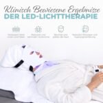 LED Lichttherapie Gesichts- & Halsmaske - Gesichtspflegegerät - 7 Farben Rot & Blau - Verjüngung, Anti-Aging-Produkt gegen Falten