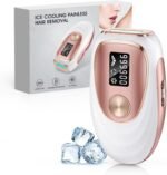 Haarlosy IPL Geräte Haarentfernung mit Kühlfunktion, 999,900 Lichtimpulse, 5 Energiestufen Schmerzfreie IPL Haarentfernung Laser Hair Removal für Frauen, Männer, Intimbereich, Körper und Beine - Rose
