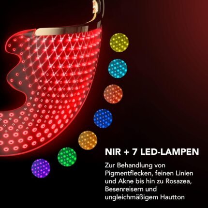 FAQ 202 Kabellose LED-Gesichtsmaske mit Reiseetui – Anti-Aging-Hautpflege mit 8 Lichteinstellungen – 600 Lichtpunkte zur Pickel-Behandlung & Gesichtspflege – Leicht, robust und reisefreundlich im Set