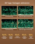 LED Maske Gesicht, Rotlicht Maske Gesicht, Vier Modi, drei Ebenen, Blaues Licht, Aufbewahrungstasche, Kopfband, Augenpolster, für Büro und Zuhause, Geschenk für Mutter, Mädchen (weiß)