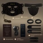 MEGELIN Led Rotlichttherapie Gesicht & Hals Maske, 7 Farben Led Lichttherapie Gesichtsmaske, Infrarot-Rotlicht-Therapie-Maske