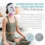 7-Farben-LED-Gesichtsmaske mit Nahinfrarot - Blaue, rote Lichttherapie für das Gesicht - 456 LEDs - Hautpflegegerät gegen Falten, Anti-Aging