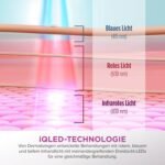 Shark CryoGlow LED Maske, Lichttherapie Maske, Kühlung der Augenpartie, Anti-Aging, Hautklärung, rote/blaue LED, Rotlichtlampe Gesicht, USB-C, Fernbedienung, Schönheitsgeschenke, Kühles Lila FW312EUPL
