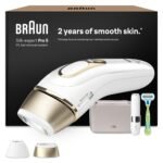 Braun Smart IPL Geräte Haarentfernung Silk·expert Pro 5 — Professionelle Dauerhafte und Schmerzfreie Laser Haarentfernung für Zuhause, Designed in Germany — Inkl. Etui, 1 Aufsatz — PL5100, Weiß/Gold