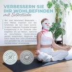 LED-Gesichts- und Nackenmaske mit Nahinfrarot - Blaue, rote Lichttherapie für das Gesicht - 228 LEDs - Hautpflegegerät gegen Falten, Anti-Aging